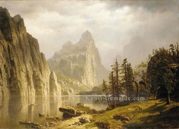  Bier Malerei - Merced Fluss Yosemite Tal Albert Bier Landschaft